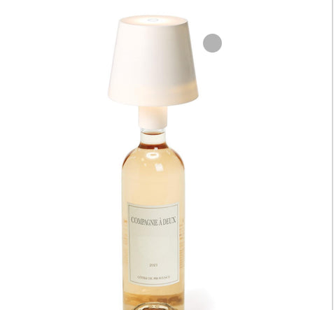 LED Touchable White Lampshade with Bottle Stopper