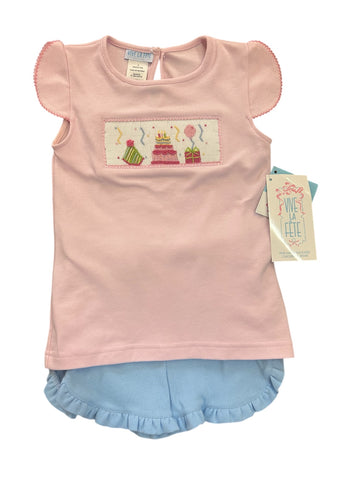 Smocked Birthday Girl Set-Vive La Fete