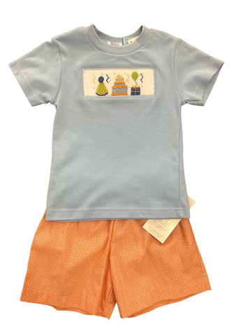 Smocked Birthday Boy Set-Vive La Fete