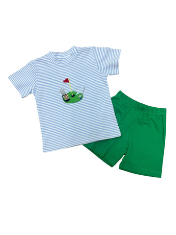 Golf Green Short Set- Squiggles
