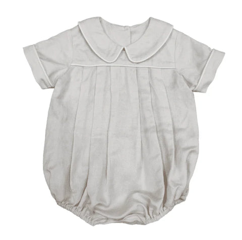 Banana Split Khaki Linen Boys Bubble