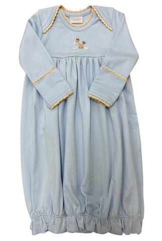 Squiggles-Knot Dog w/bone Lap Shoulder gown