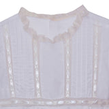 White Margaret Dress- Ecru Lace