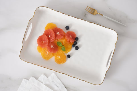 Add to Wishlist Rectangular Tray with Handles- pampa bay