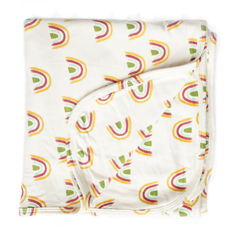 Rainbow Luxury Bamboo Blanket