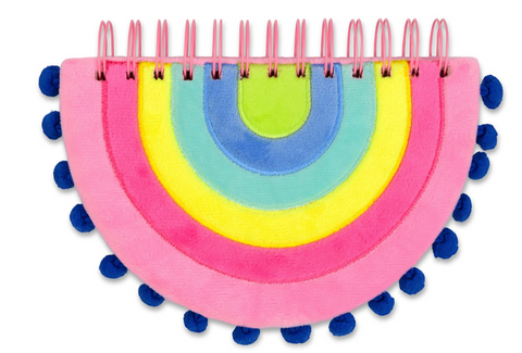 Rainbow Pom Pom Notebook