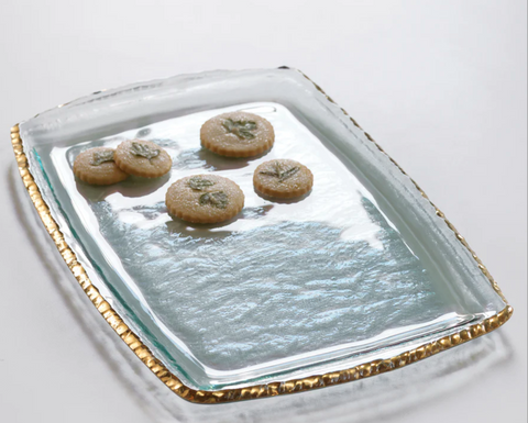 Annie Glass Edgy Martini Tray