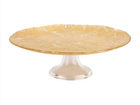 MOON GLASS CAKE STAND- vietri