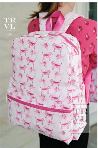 TRVL DESIGN PINK PUPPY LOVE BACKPACKER