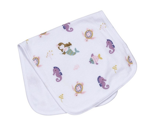 PINK SEA LIFE BURP CLOTH