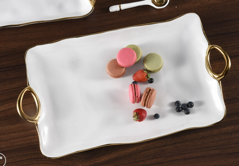GOLDEN HANDLES- LARGE PLATTER- PAMPA BAY