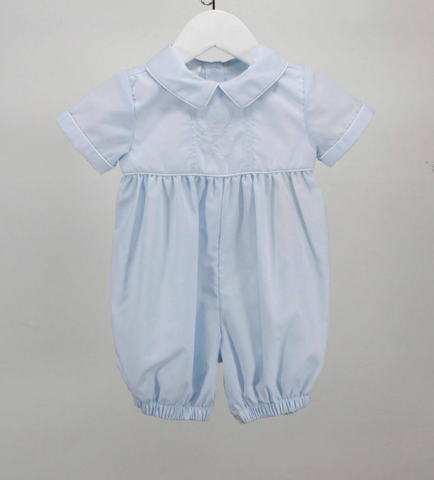 Baby Blessings-Light Blue Believe In God Oliver Romper