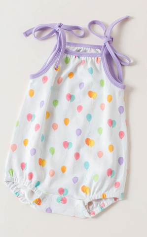 Up, Up, & Away Organic Cotton Shoulder-Tie Onesie- NOLA TAWK