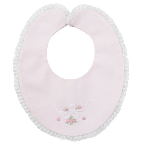 Vintage Bow Collection Lace Trim Bib-Feltman Brothers