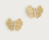 Butterfly Stud Gold earrings- Anabel Aram