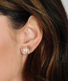 Butterfly Pink Pavé Stud Earrings Anabel Aram