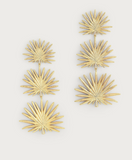 Triple Fan Palm Dangle Earrings-LARGE-ANABEL ARAM