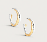 Farrier Mixed Metal Hoop Earrings-ANABEL ARAM