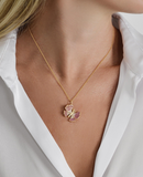 Butterfly Pink Pavé Necklace- ANABEL ARAM