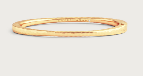 Farrier Thin Hinged Bangle, Gold-ANABEL ARAM