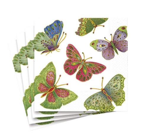 Jeweled Butterflies Paper caspari- 2 sizes