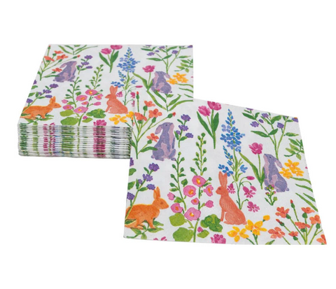 Bunny Field Cocktail Napkins - 20 Per Package