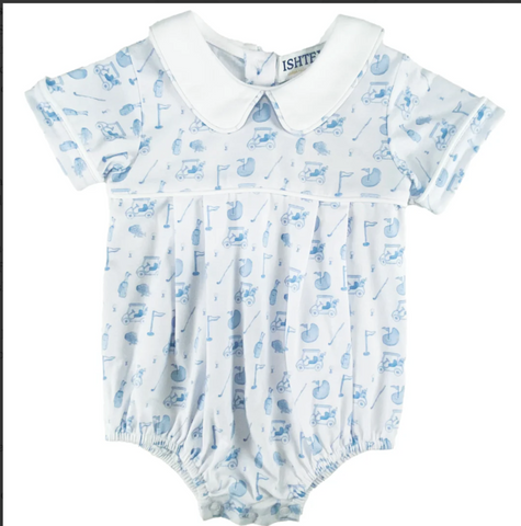 Golf Boy's Bubble Romper- ishtex
