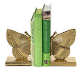 Fluttering Golden Butterfly Bookends