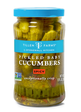 Spicy Pickled Baby Cucumbers- Stonewall
