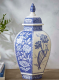 Spode Blue Italian Floral Vase