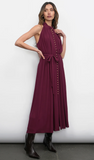 Greylin-Everley Button Up Tie Front Midi Dress