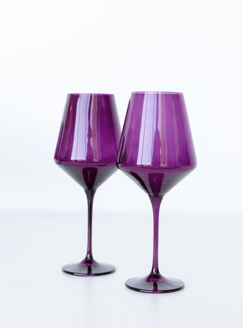 Estelle Amethyst Stemmed Wine Glass