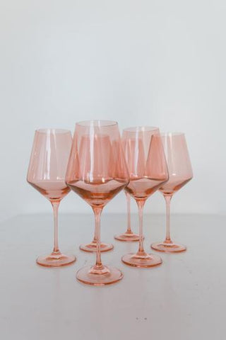 Estelle Blush Stemmed Wine Glass