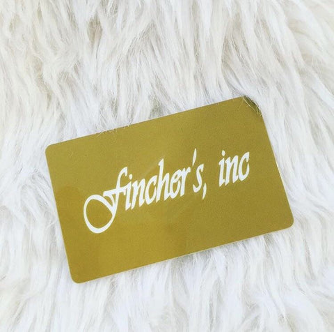 Fincher's Inc. Gift Card