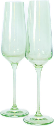Estelle Mint Green Champagne Flute