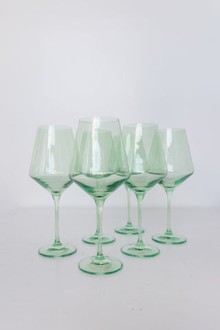 Estelle Mint Stemmed Wine Glass