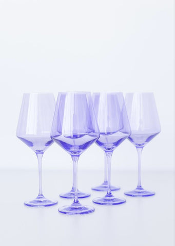 Estelle Lavender Stemmed Wine Glass