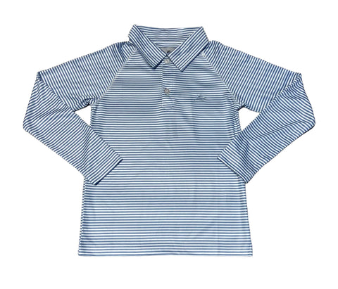 South Bound Blue and White polo