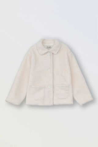 OFFWHITE SOFT TEXTURED COAT TWEEN- MOLLY BRACKEN