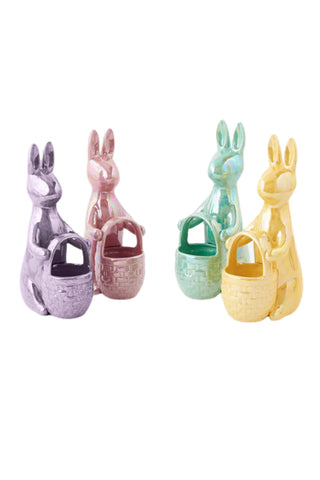 Iridescent Standing Bunny- Multi COLORS 180 degrees