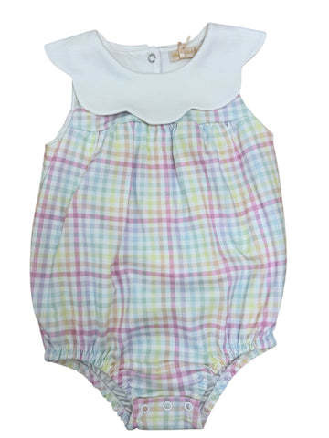 gingham sunshine bubble w/collar