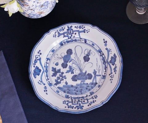 VIDA Faenza 9" Salad Plate White and Blue