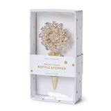 Holiday Wreath Jeweled Bottle Stoppers- MULTI COLORS