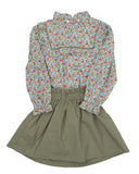 Anderson Ann Evergreen Floral Skirt Set- The Oaks