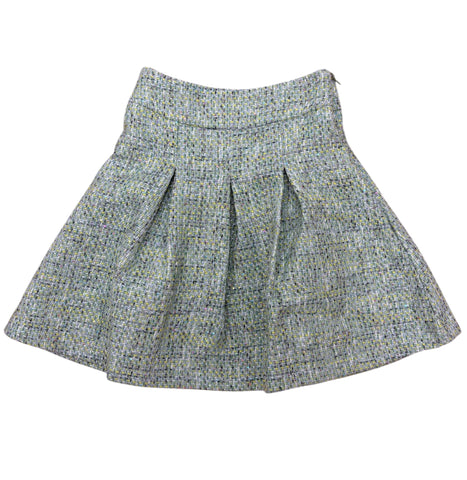 The Oaks-Blue and Green Pleated Skirt