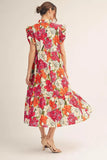 Red/Pink Mix Midi