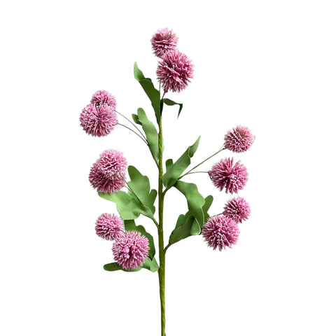 Artificial Dandelions Stems 20in Tall : Pink