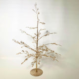 Elegant Pear Acrylic Gem Christmas Tree - Champagne 18.5"
