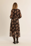 Semi-transparent midi dress- MOLLY BRACKEN