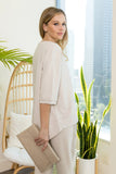 JOH- BEIGE CREPE SET